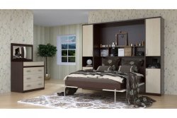 Шкаф-кровать двуспальная с прикроватными тумбами  44