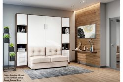 Шкаф-кровать двуспальная с полками  43