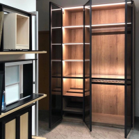 Шкаф со стеклом и подсветкой