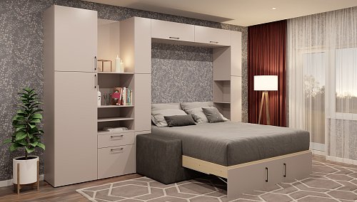 Шкаф-кровать вертикальная  38