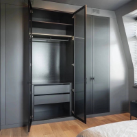 Шкаф графит в спальню