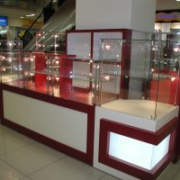 Торговый островок с подсветкой