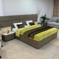 Спальня с мягким изголовьем