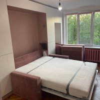 Кровать-трансформер с диваном встроенная в шкаф