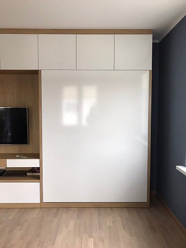 Шкаф кровать глянцевый фасад 14