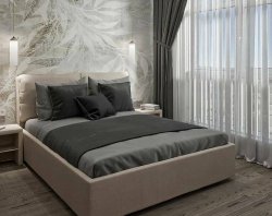 Спальня для двоих с подсветкой Спальня для двоих с подсветкой