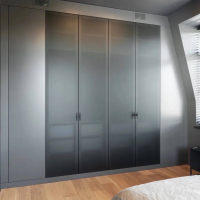 Шкаф графит в спальню