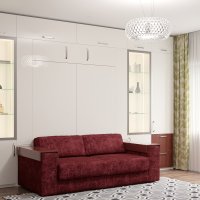 Шкаф-кровать цвет белый 36