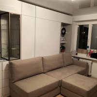 Шкаф-кровать с зонами для хранения 32