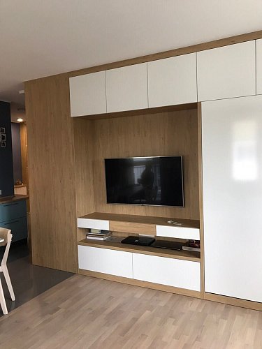 Шкаф кровать глянцевый фасад 14