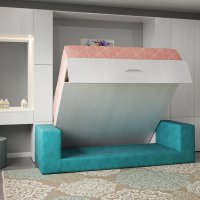 Шкаф-кровать с подъемным механизмом  34