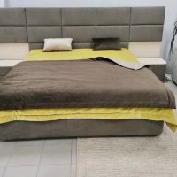 Спальня с мягким изголовьем