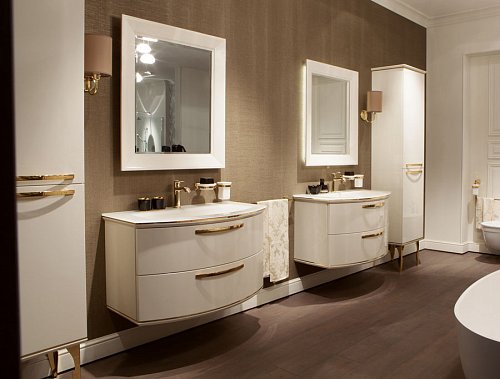 Мебель для ванной с подвесным шкафчиком