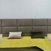 Спальня с мягким изголовьем