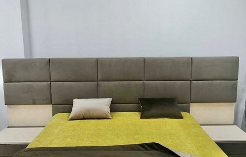 Спальня с мягким изголовьем