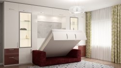 Шкаф-кровать цвет белый 36