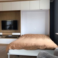 Шкаф кровать глянцевый фасад 14