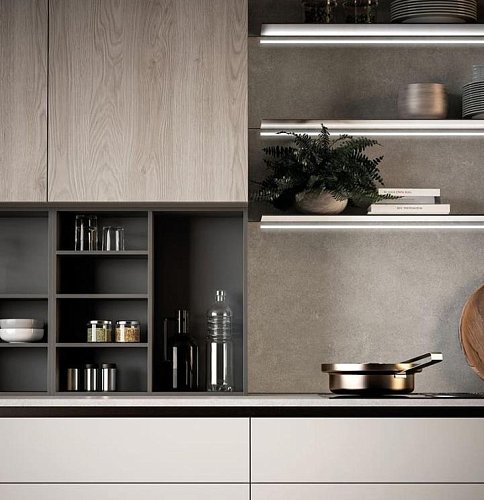 Кухня п-образная Квадро