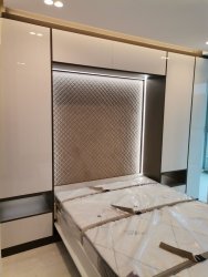 Шкаф-кровать трансформер вертикальная современная 1